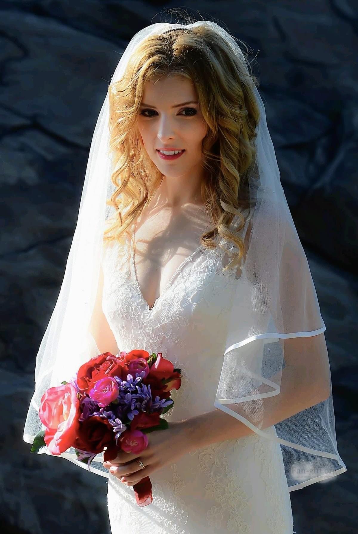 Anna Kendrick bride Blank Meme Template