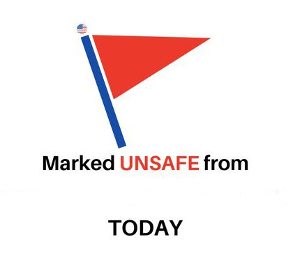 Marked unsafe from Blank Meme Template