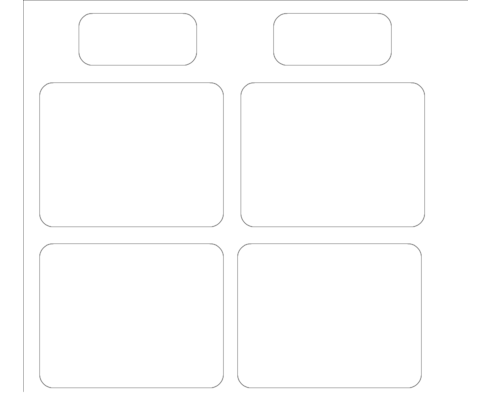 Four squares transparent Blank Template - Imgflip