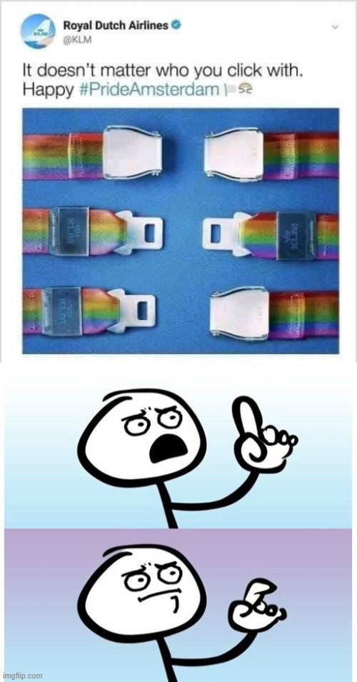 Huh?! | image tagged in stupid,stick figure finger,pride | made w/ Imgflip meme maker