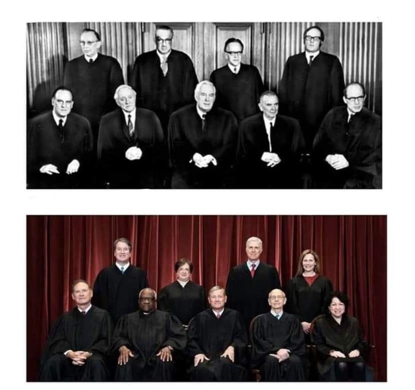 Old v new Supreme Court Blank Meme Template