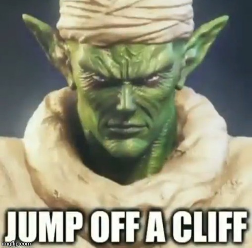 Jump off a cliff | image tagged in jump off a cliff | made w/ Imgflip meme maker