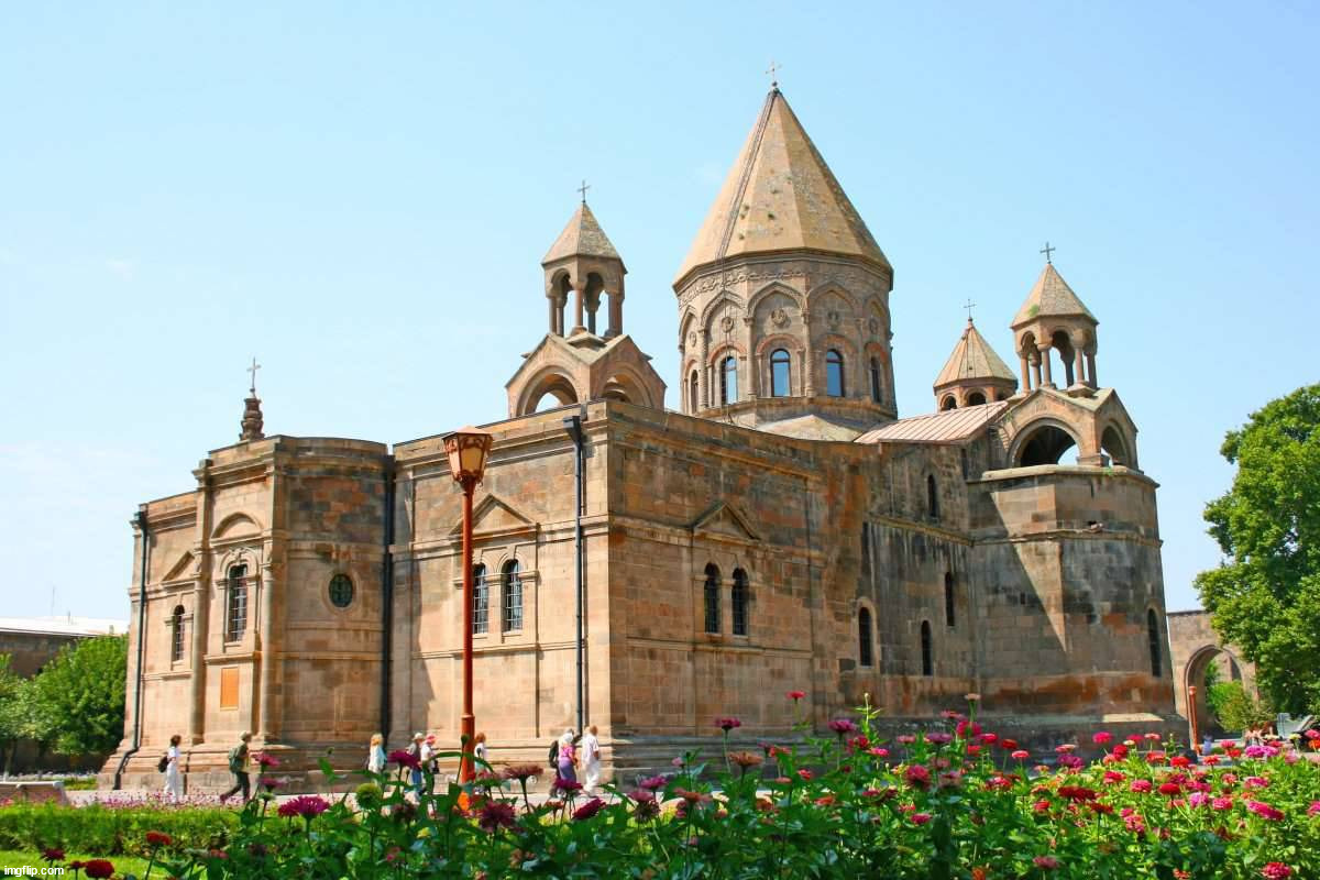 Armenia's Etchmiadzin Monastery | image tagged in awesome | made w/ Imgflip meme maker