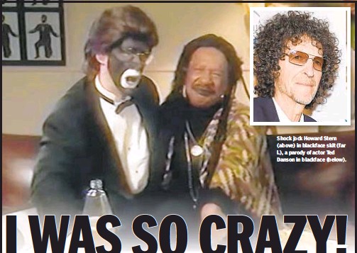 Howard Stern Blackface Blank Meme Template