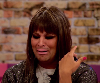 High Quality Crying Drag Queen Blank Meme Template