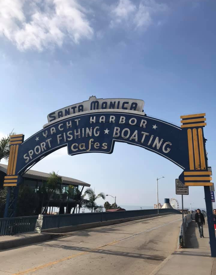 High Quality Santa Monica Pier Blank Meme Template