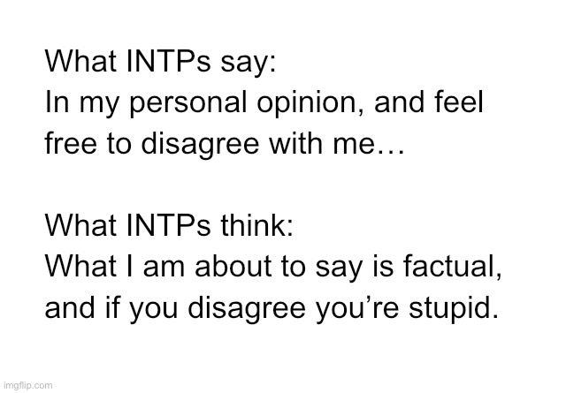 What INTPs are really thinking | image tagged in myers briggs,personality | made w/ Imgflip meme maker