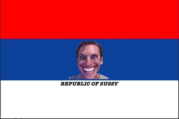 High Quality Republic of Sussy flag Blank Meme Template