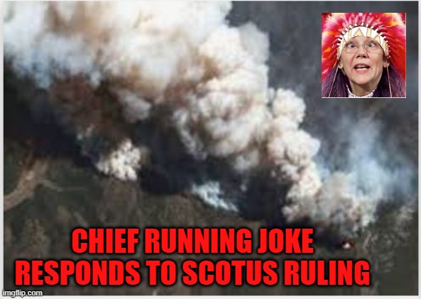 Pocahonta's responds to SCOTUS Clarence Thomas | CHIEF RUNNING JOKE RESPONDS TO SCOTUS RULING | image tagged in smoke signals | made w/ Imgflip meme maker