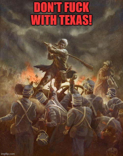 The Alamo | DON'T FUCK WITH TEXAS! | image tagged in the alamo | made w/ Imgflip meme maker
