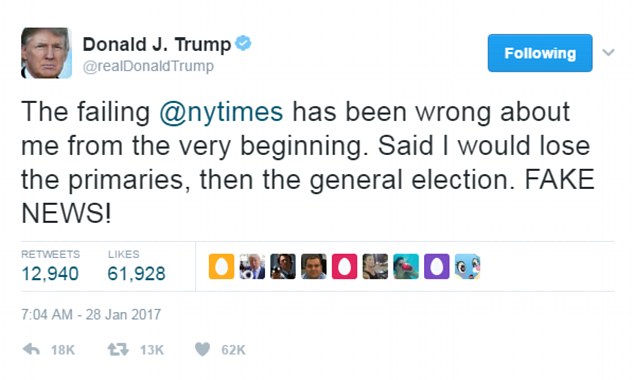 Trump failing New York Times Blank Meme Template