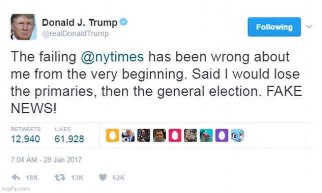 Trump failing New York Times | image tagged in trump failing new york times | made w/ Imgflip meme maker