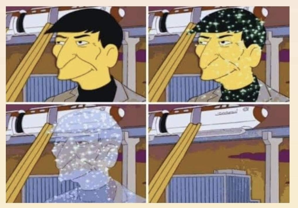 High Quality Spock simpsons Blank Meme Template