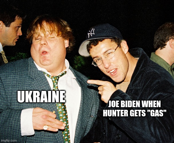 Black! | UKRAINE; JOE BIDEN WHEN HUNTER GETS "GAS" | made w/ Imgflip meme maker