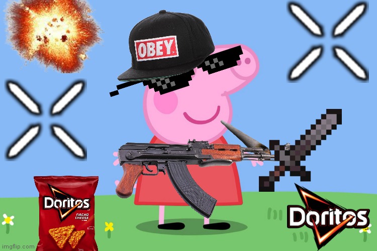 Peppa pig MLG | image tagged in peppa pig | made w/ Imgflip meme maker