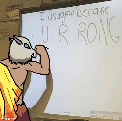 u r rong inosuke | image tagged in u r rong inosuke | made w/ Imgflip meme maker