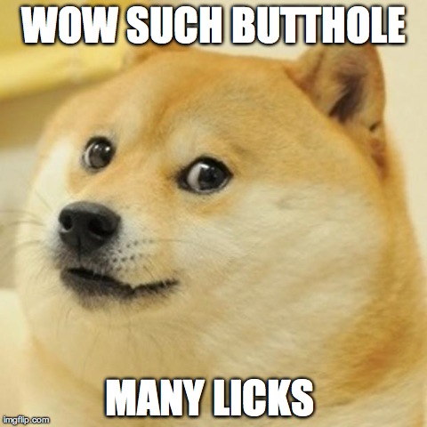 Doge Meme | WOW SUCH BUTTHOLE MANY LICKS | image tagged in memes,doge | made w/ Imgflip meme maker