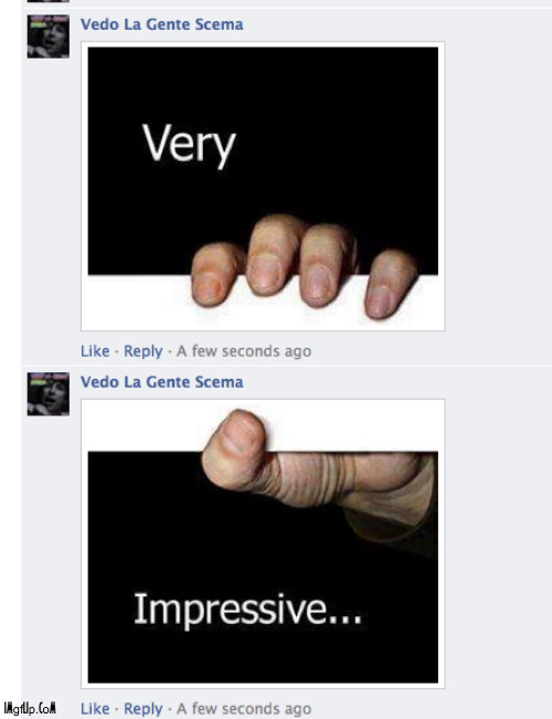 just a cool comment | image tagged in comment,impressive,facebook,vedo la gente scema | made w/ Imgflip meme maker