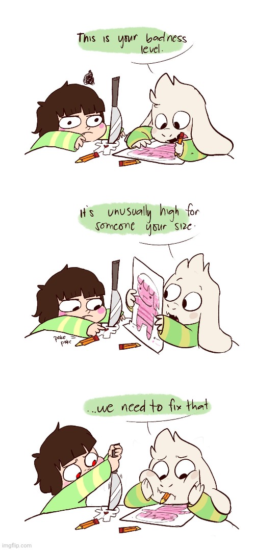 First lilo and stich, now Asriel and Chara | made w/ Imgflip meme maker