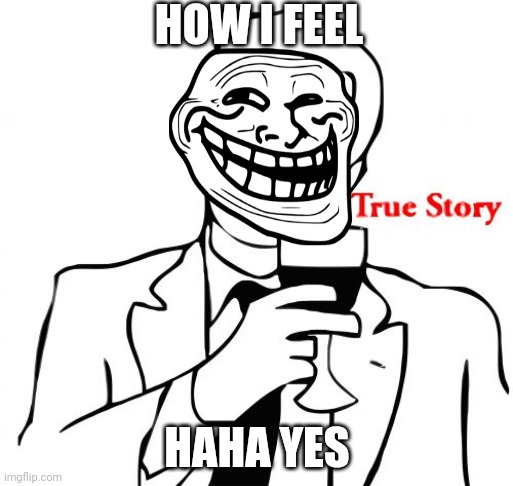 True Story Meme | HOW I FEEL HAHA YES | image tagged in memes,true story | made w/ Imgflip meme maker