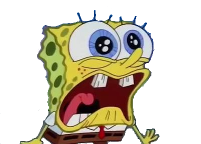 Spongebob Screaming and Crying PNG Blank Meme Template