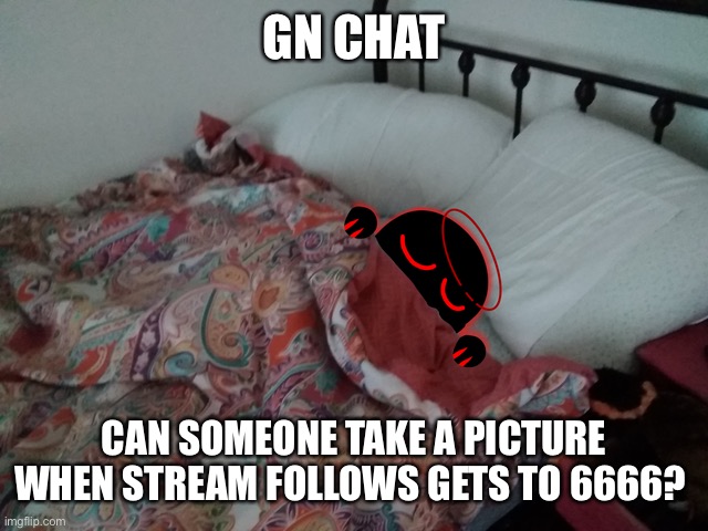 Auditor gn | GN CHAT; CAN SOMEONE TAKE A PICTURE WHEN STREAM FOLLOWS GETS TO 6666? | image tagged in auditor gn | made w/ Imgflip meme maker