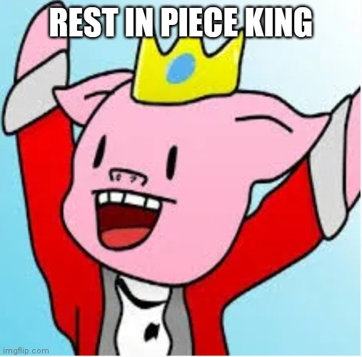 R. I. P | REST IN PIECE KING | image tagged in technoblade | made w/ Imgflip meme maker