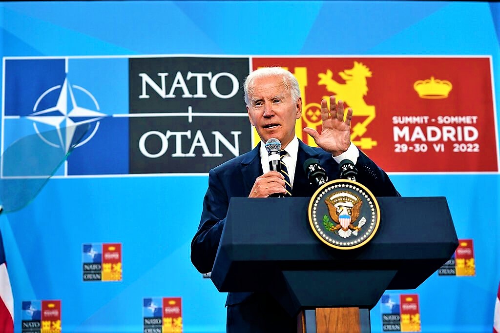 High Quality Biden meets with NATO Blank Meme Template