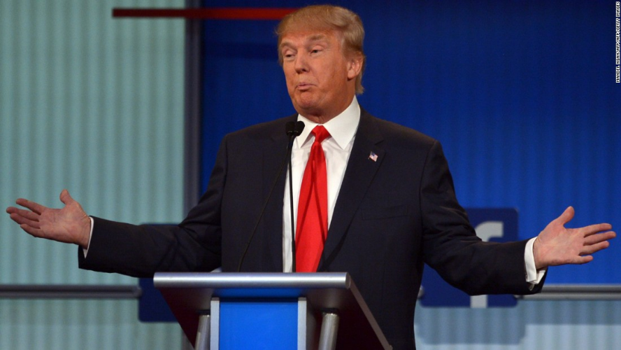 Trump with open arms Blank Meme Template