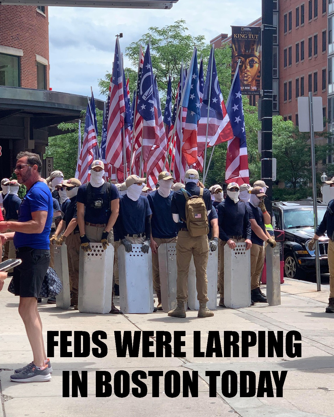 Feds Were Larping in Boston Today | image tagged in feds,larping,larp,hitler youth corps | made w/ Imgflip meme maker