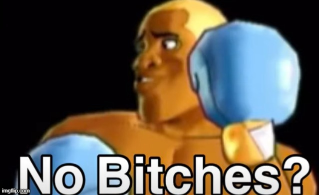 None? | image tagged in no bitches disco kid editon | made w/ Imgflip meme maker