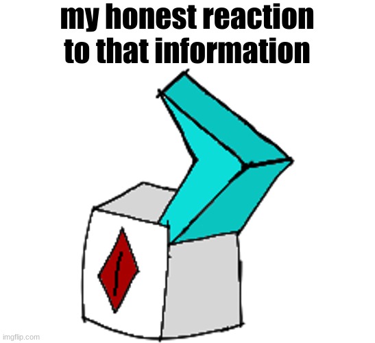 my honest reaction to that information | made w/ Imgflip meme maker