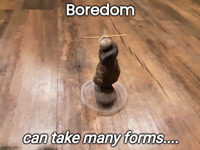 Balance |  Boredom; can take many forms.... | image tagged in balance | made w/ Imgflip meme maker