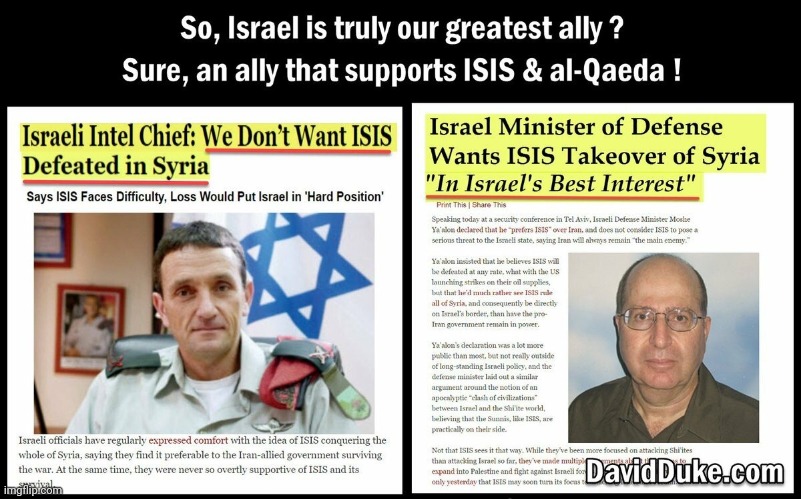 ISIS/DAESH IS A JEWISH CREATION | image tagged in isis/daesh is a jewish creation | made w/ Imgflip meme maker