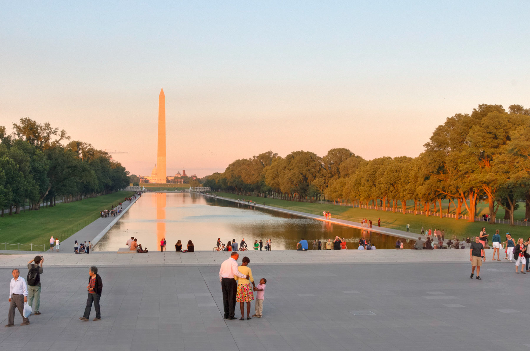 Washington Monument Reflecting Pool Blank Meme Template