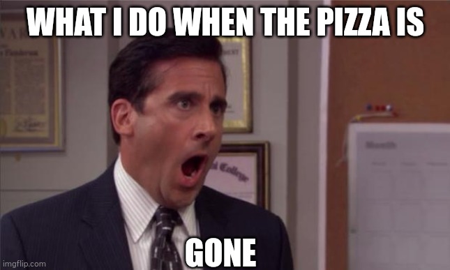 noooooo | WHAT I DO WHEN THE PIZZA IS; GONE | image tagged in noooooo | made w/ Imgflip meme maker