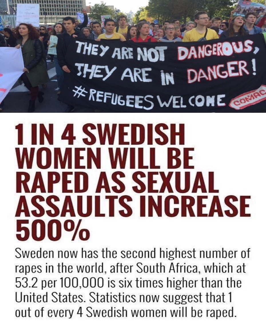 Rapefugees in Swedistan Blank Meme Template