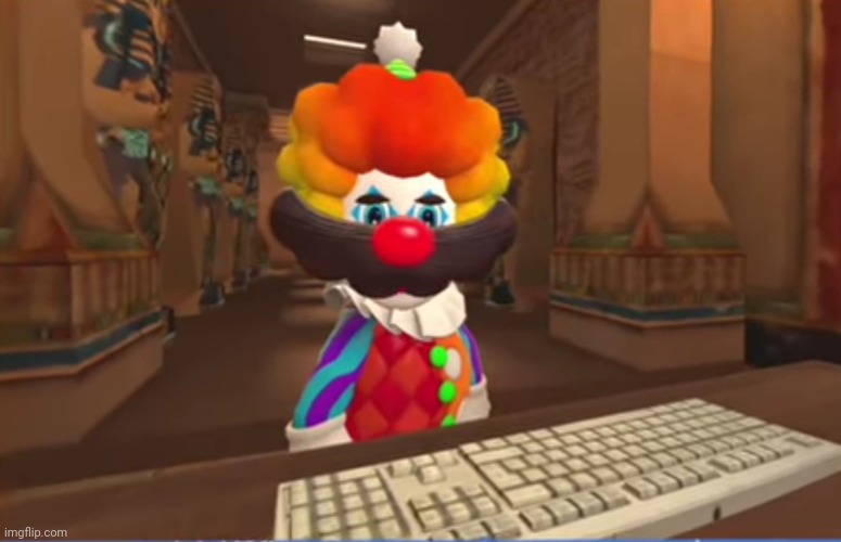 I got Danny's face reveal | image tagged in smg4 mario clown | made w/ Imgflip meme maker