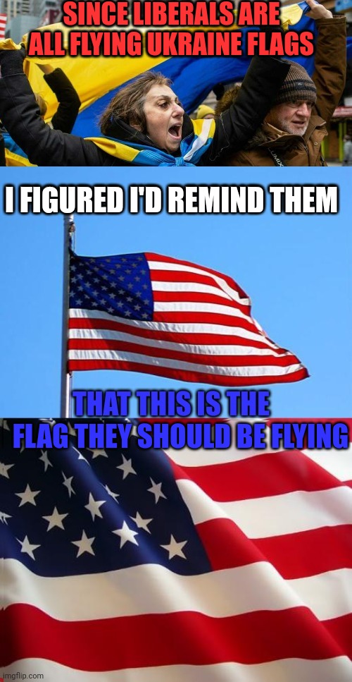 HAPPY INDEPENDENCE DAY! | SINCE LIBERALS ARE ALL FLYING UKRAINE FLAGS; I FIGURED I'D REMIND THEM; FLAG THEY SHOULD BE FLYING | image tagged in independence day,american flag,american,4th of july,liberals | made w/ Imgflip meme maker