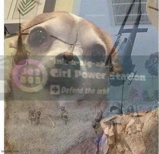 My sister's listening to Wannabe by the Spice girls... | image tagged in ptsd chihuahua | made w/ Imgflip meme maker