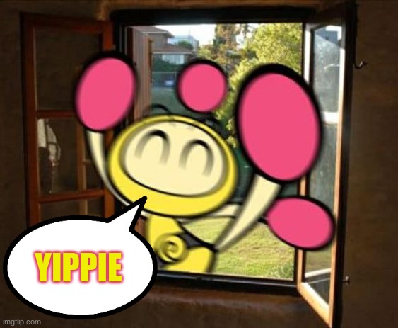 What will you do, if Yellow Bomber broke into your house | YIPPIE | image tagged in yellow bomber has break in your house | made w/ Imgflip meme maker