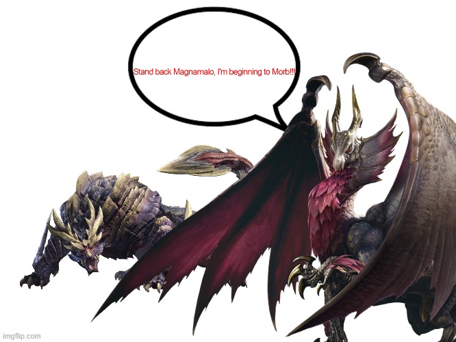 Malzeno is Morbin' | image tagged in monster hunter,morbius | made w/ Imgflip meme maker