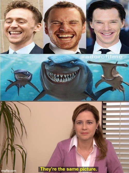 Close enough!! | image tagged in memes,they're the same picture,finding nemo,toby maguire,tom hiddleston,benedict cumberbatch | made w/ Imgflip meme maker