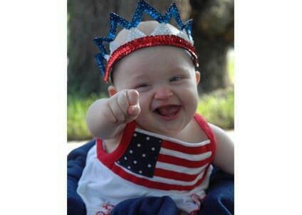 baby 4th of July Blank Meme Template