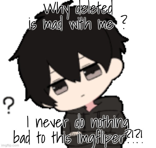 Shadow:What? | Why deleted is mad with me ? I never do nothing bad to this imgfliper?!?! | image tagged in shadow what | made w/ Imgflip meme maker