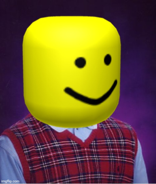 oOf wow for him. | image tagged in roblox oof,bad luck brian | made w/ Imgflip meme maker
