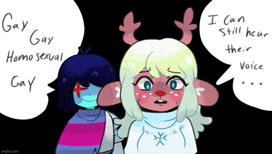 day 13 of posting deltarune comics | image tagged in noelle is lgbtqiacdfgjwoi haha | made w/ Imgflip meme maker