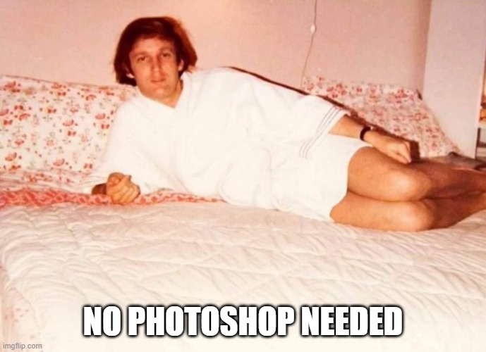 Young preppy insolent Trump in bathrobe | NO PHOTOSHOP NEEDED | image tagged in young preppy insolent trump in bathrobe | made w/ Imgflip meme maker
