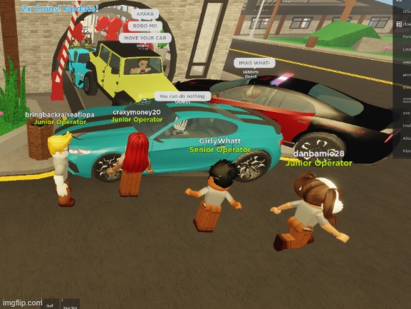 Chaos at Washiez | image tagged in washiez car wash,roblox,chaos,oh wow are you actually reading these tags | made w/ Imgflip meme maker