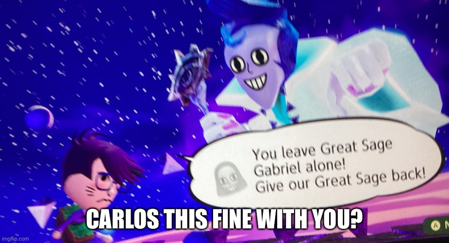 CARLOS THIS FINE WITH YOU? | made w/ Imgflip meme maker